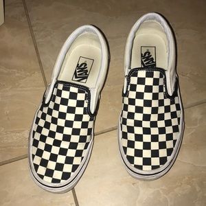 checked vans
